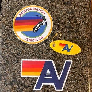 Aviator Nation Rainbow Sticker and key chain